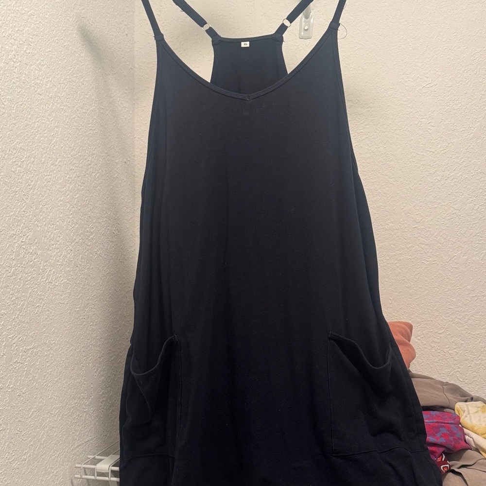 Women's Navy Sleeveless Dress